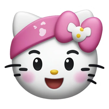 Hello kitty smiling  sticker