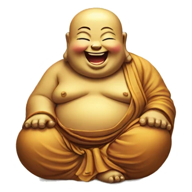 Laughing buddha cute sticker