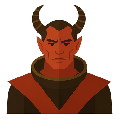 flat design style Xeron portrait from Heroes of Might and Magic 3 sticker