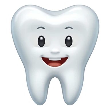 realistic tooth sticker