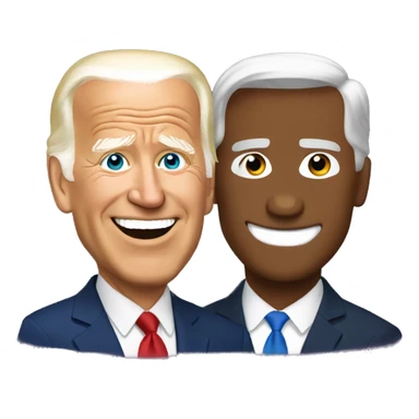 Joe Biden and Donald Trump sticker