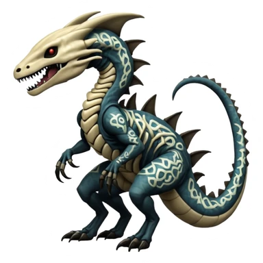  Wickerbeast-Vernid-Venom-Marowak-Salandit-Xenomorph-hybrid-fantasy-creature (full body) with patterns sticker