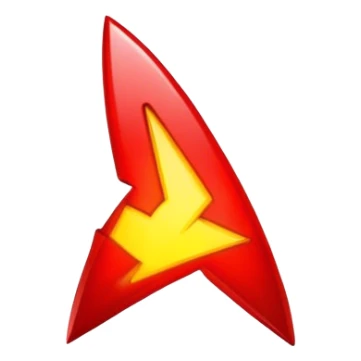 Convierte el emoji del rayo en color rojo sticker