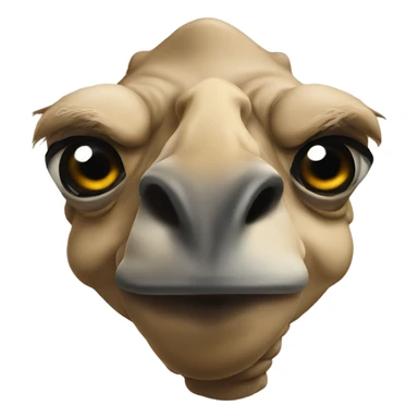 evil ninja camel sticker