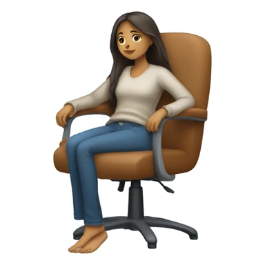 Girl relax sticker