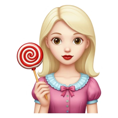 Niña con una paleta  sticker