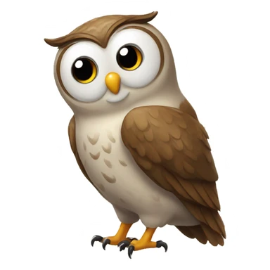 Owl sending kisses sticker