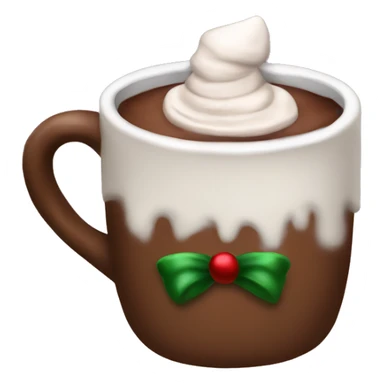 Hot cocoa Christmas sticker