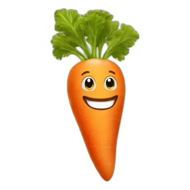 smiling carrot sticker