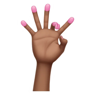 hand sticking out pinkyfinger sticker