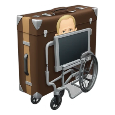 vladimir putin coffin suitcase wheelchair meat cube sticker