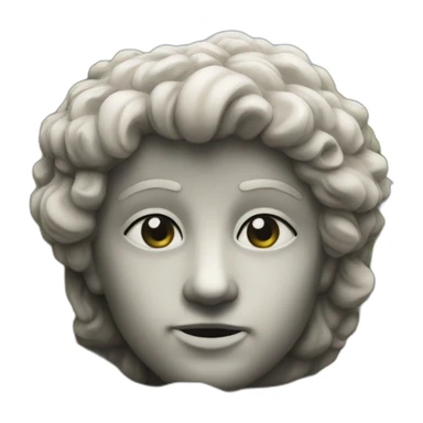 Italian statue in a rock sticker