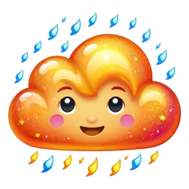 fogo glittler sticker