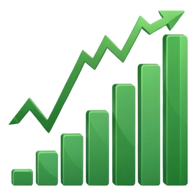 dollar graph sticker