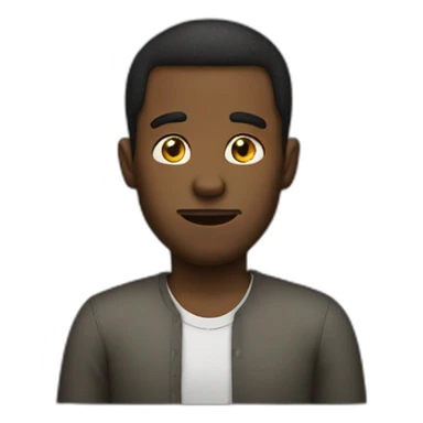 black man saying damn sticker