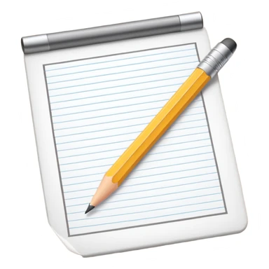 paper and pencil sticker