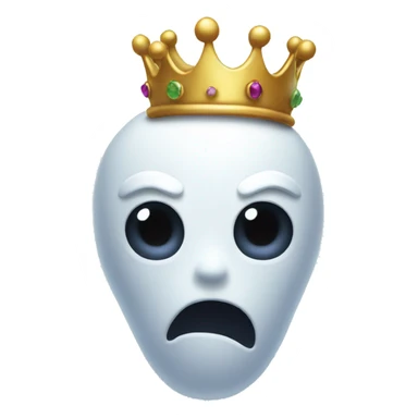Ghost with a crown sticker