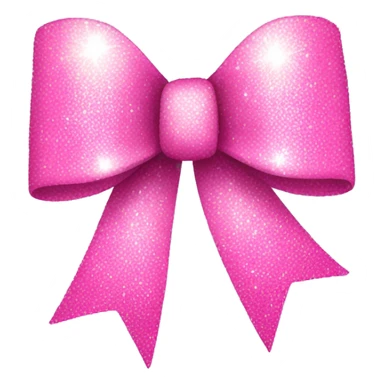 A bow in pink with sparkle  sticker