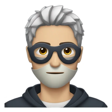 A man wearing a mask Obito sticker