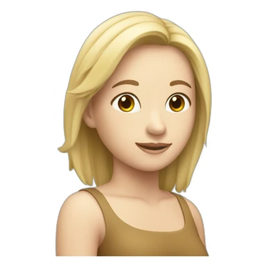 logo de m en cursiva color celeste sticker