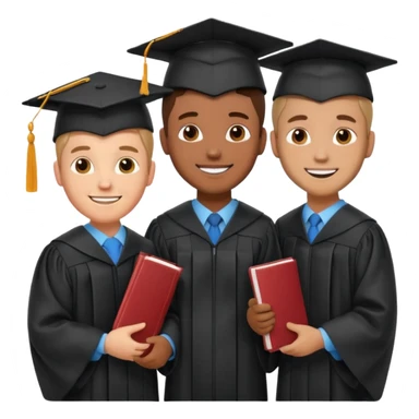 graduated men sticker