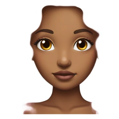 tan mermaid, model, magical, pink lips, iridescent, mystical, shiny, holographic, highlights, scales  sticker