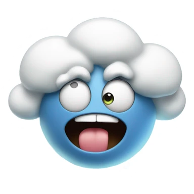Fart with a funny face sticker