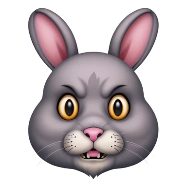 tattooed-scary-looking-bunny-with-heavy-face-tattoes sticker
