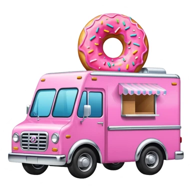 donut truck sticker