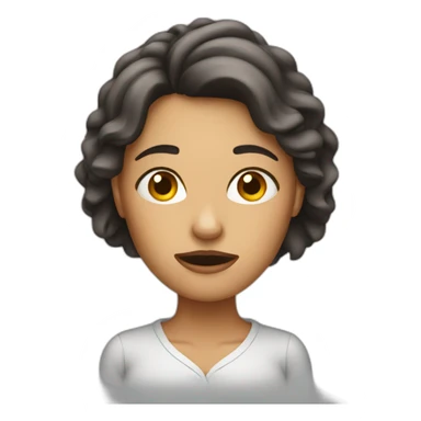 stress woman sticker