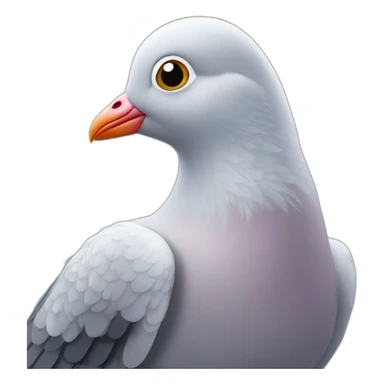 Pâte sur un pigeon sticker