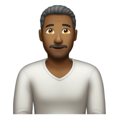 man sitting comfortable on the sofa sticker