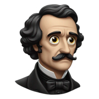 edgar allan poe hush sticker