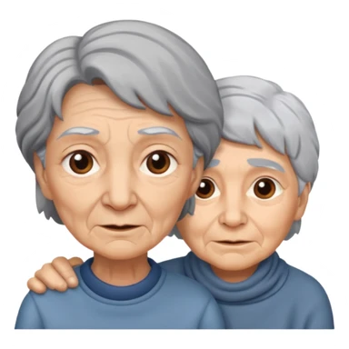 lo mismo que estas haciendo solo coloca alado de la abuela un hombre joven  sticker
