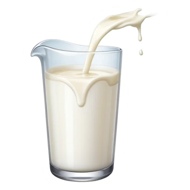 Pouring milk in container sticker