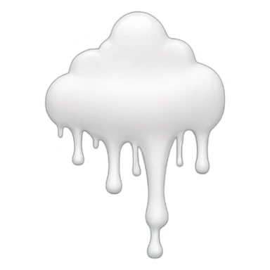 white glue dripping sticker