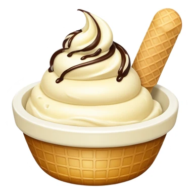 ice cream bowl sticker