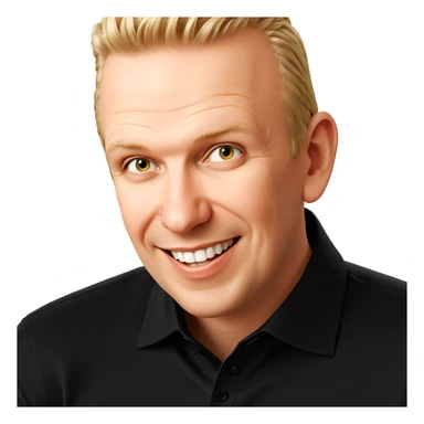 smiling blonde boy portrait sticker