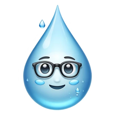 water droplet x neerd emoji sticker