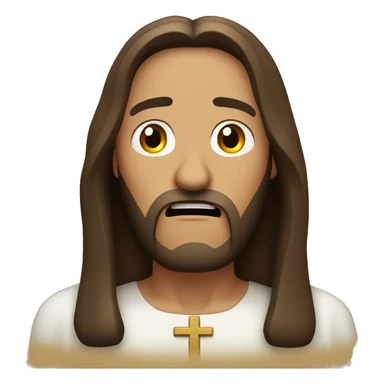 jesus christ scared  sticker