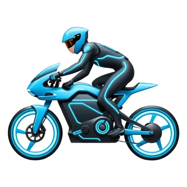 Tron Lightcycle bike sticker