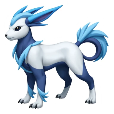 Absol-Amaura-Suicune-Cobalion-fusion, full body sticker