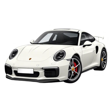 Porsche 911 - Porsche (Model Year: 2021) (Iconic colour: Black) sticker