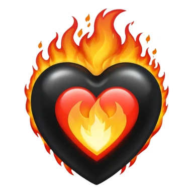 ❤️‍🔥+🖤 sticker