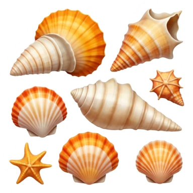 Conchas e sol sticker