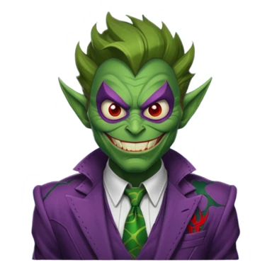 Green goblin's Spiderman  sticker