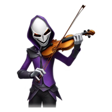 Jhin from league of legend playing the violin sticker