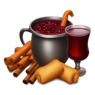 Mulled wine and goulash Party sticker