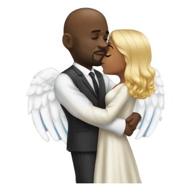 shaq kissing angel reese  sticker