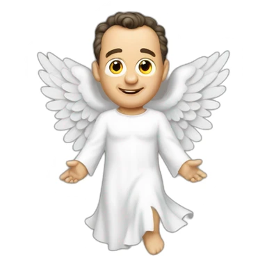 tom hanks as an angel sticker